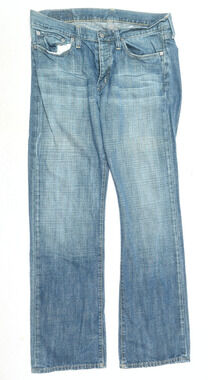 G-Star Raw Bootcut Jeans Mens 34x34 Blue Low Rise Straight Leg Button-Down Denim